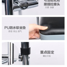 坐廁椅殘疾人加厚鋼管防滑洗澡椅老人孕婦折疊帶便桶帶輪噴塑凳架
