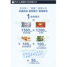 【阿里健康官方】GNC健安喜快速加強關節型氨糖軟骨素優骨力120片