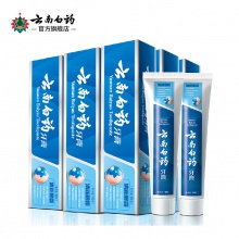 云南白藥牙膏 益優清新清新晨露100g5支 清新口氣 官方旗艦店