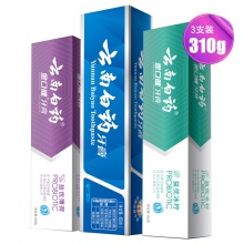 云南白藥牙膏冰檸激爽薄荷留蘭香型310g季度裝官方旗艦店
